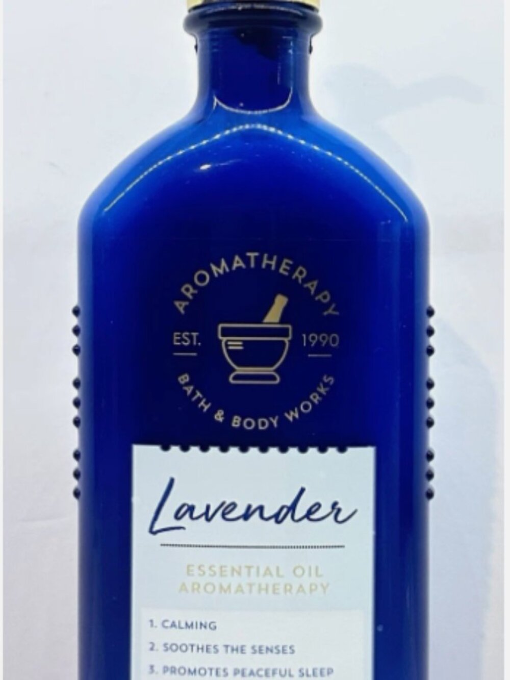 Bath and Body Works Aromatherapy Lavender Essential Oil Body Lotion Blue‎ Bottle